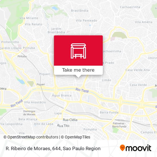 R. Ribeiro de Moraes, 644 map