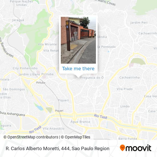 R. Carlos Alberto Moretti, 444 map