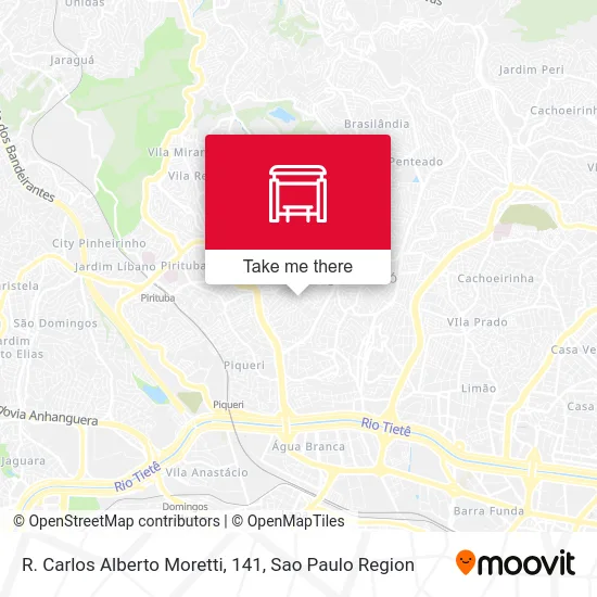 R. Carlos Alberto Moretti, 141 map