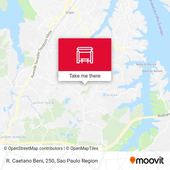 R. Caetano Beni, 250 map