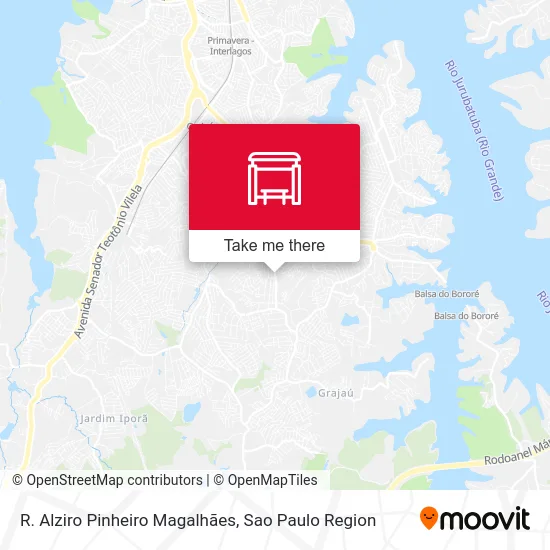 R. Alziro Pinheiro Magalhães map