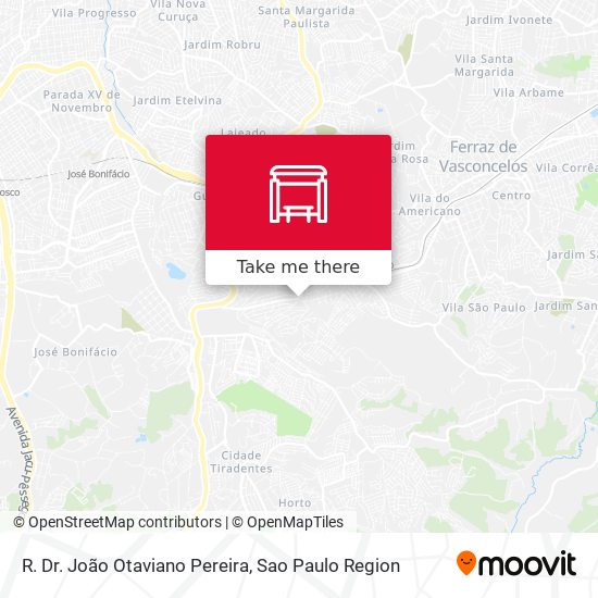 R. Dr. João Otaviano Pereira map