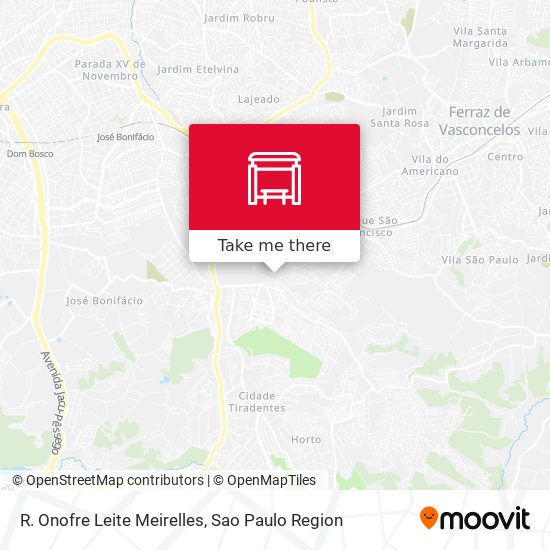 R. Onofre Leite Meirelles map