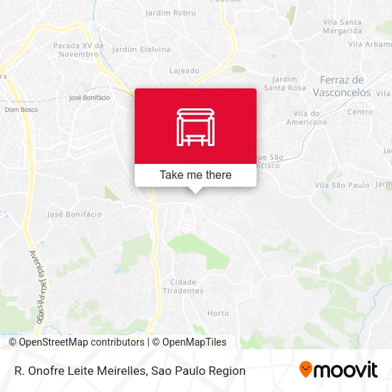 R. Onofre Leite Meirelles map