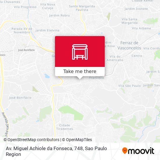 Mapa Av. Miguel Achiole da Fonseca, 748