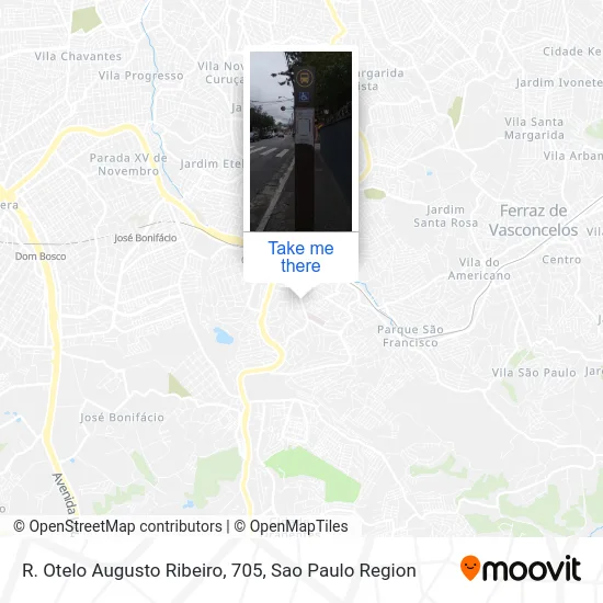 R. Otelo Augusto Ribeiro, 705 map