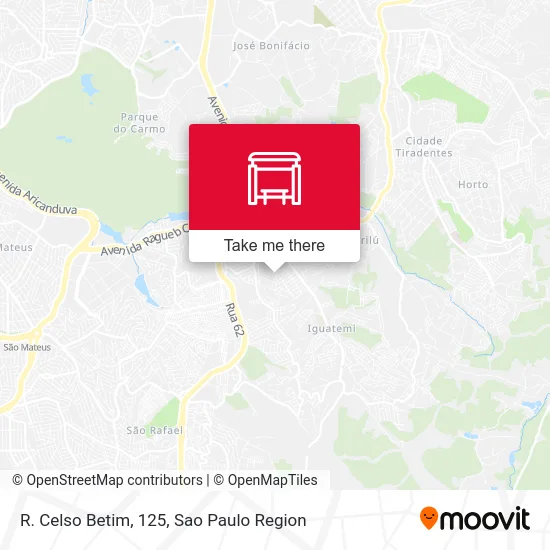 R. Celso Betim, 125 map