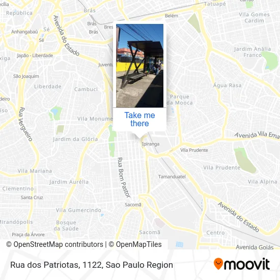 Rua dos Patriotas, 1122 map