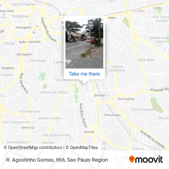 R. Agostinho Gomes, 966 map