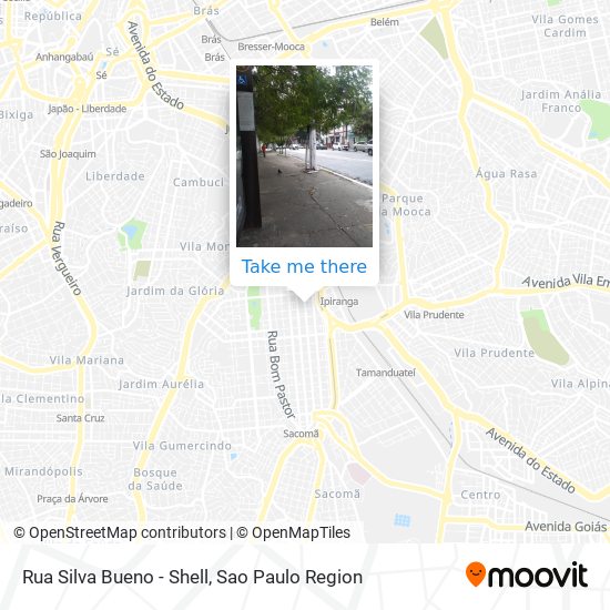 Rua Silva Bueno - Shell map