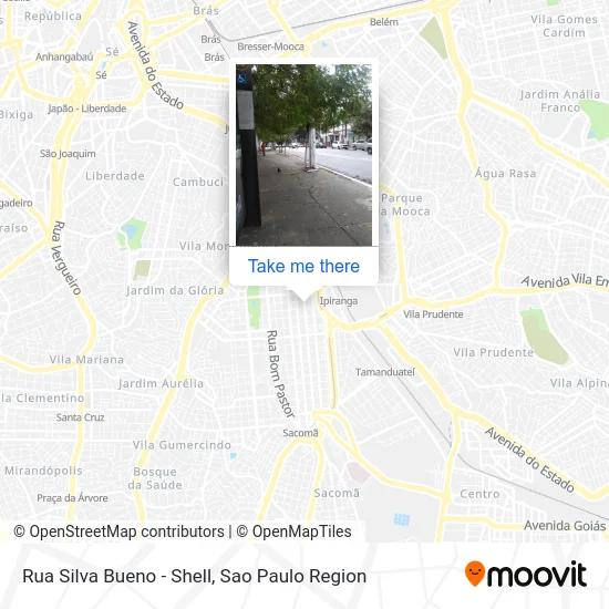 Rua Silva Bueno - Shell map