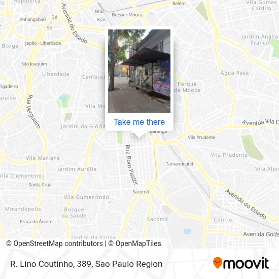 R. Lino Coutinho, 389 map