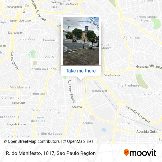 R. do Manifesto, 1817 map