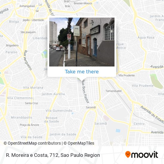 R. Moreira e Costa, 712 map