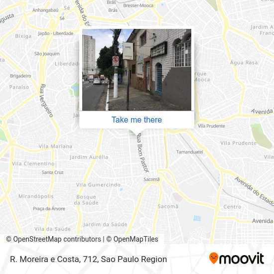R. Moreira e Costa, 712 map