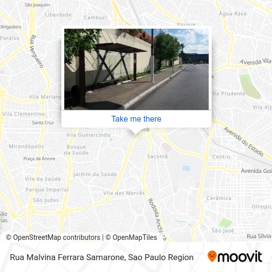 Rua Malvina Ferrara Samarone map