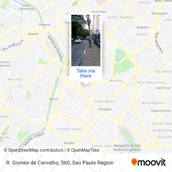 R. Gomes de Carvalho, 560 map