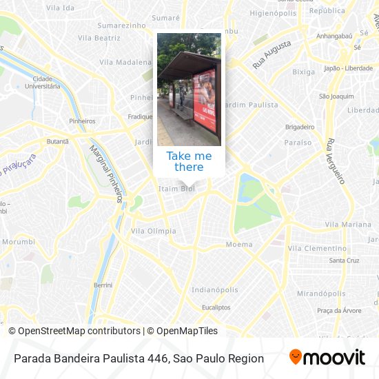 Parada Bandeira Paulista 446 map