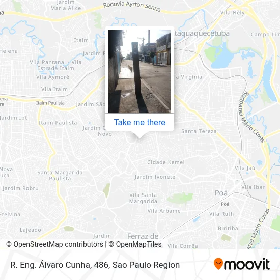 R. Eng. Álvaro Cunha, 486 map