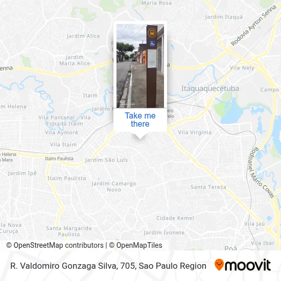 R. Valdomiro Gonzaga Silva, 705 map
