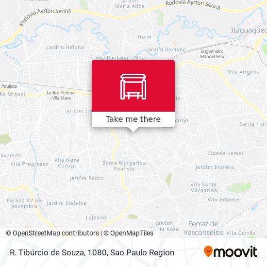 R. Tibúrcio de Souza, 1080 map