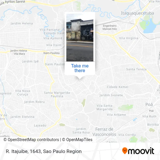 R. Itajuibe, 1643 map