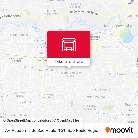 Av. Academia de São Paulo, 161 map