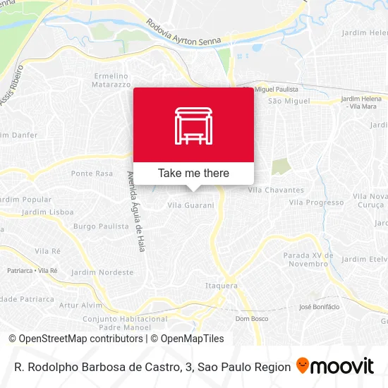 R. Rodolpho Barbosa de Castro, 3 map