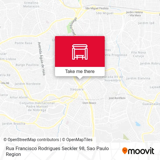 Rua Francisco Rodrigues Seckler 98 map