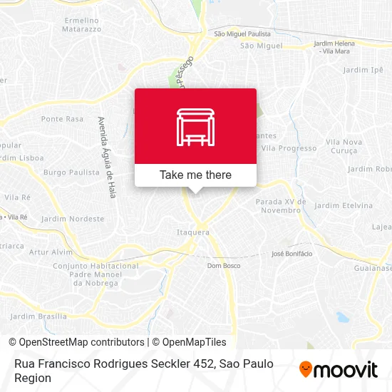 Rua Francisco Rodrigues Seckler 452 map