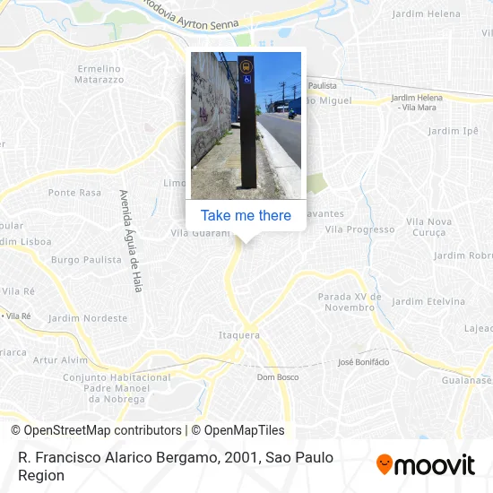 R. Francisco Alarico Bergamo, 2001 map