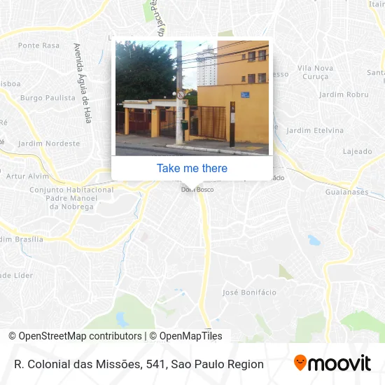 R. Colonial das Missões, 541 map