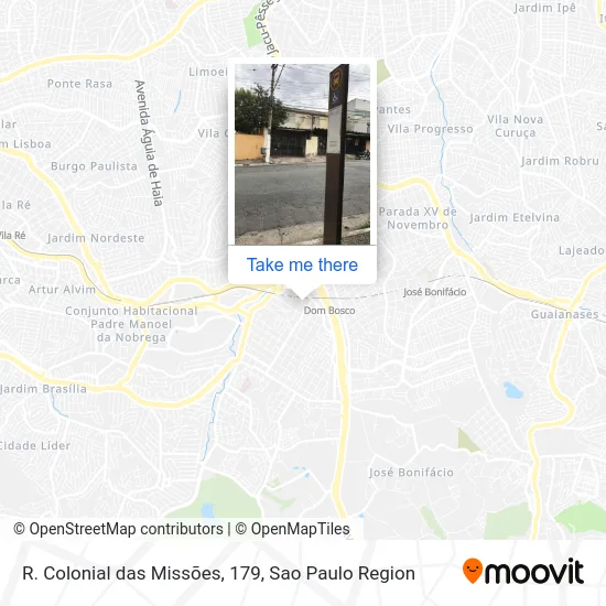 R. Colonial das Missões, 179 map