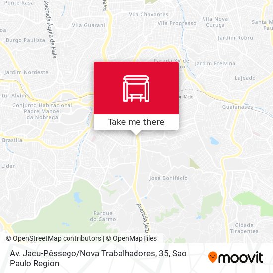 Av. Jacu-Pêssego / Nova Trabalhadores, 35 map