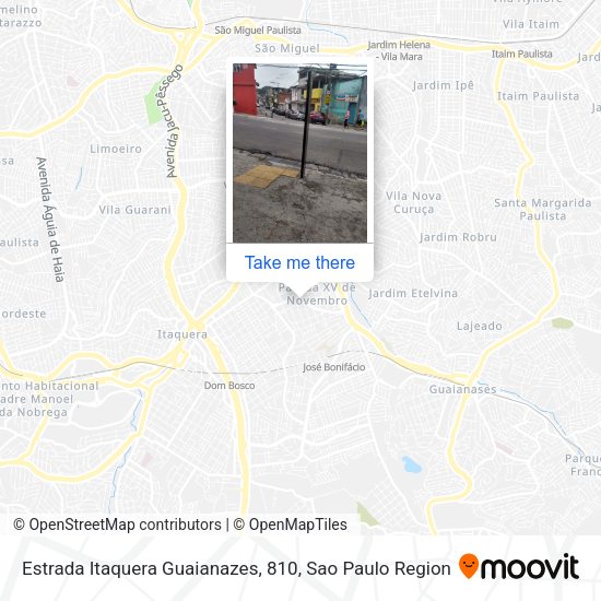 Estrada Itaquera Guaianazes, 810 map