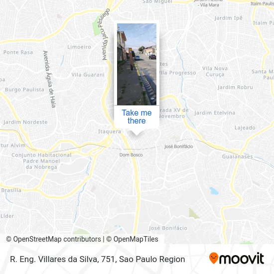 R. Eng. Villares da Silva, 751 map