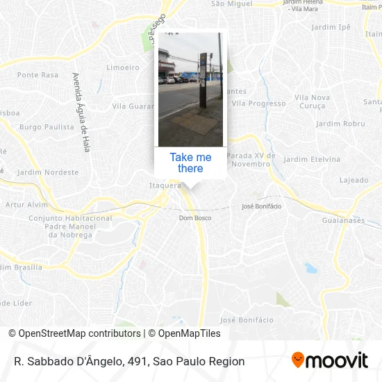 R. Sabbado D'Ângelo, 491 map