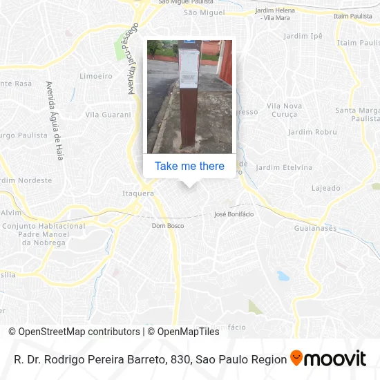 R. Dr. Rodrigo Pereira Barreto, 830 map