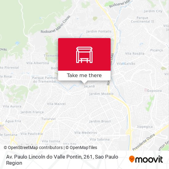 Mapa Av. Paulo Lincoln do Valle Pontin, 261