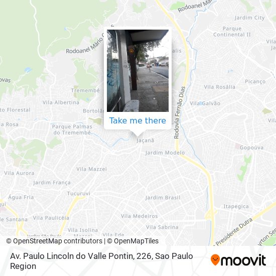 Mapa Av. Paulo Lincoln do Valle Pontin, 226