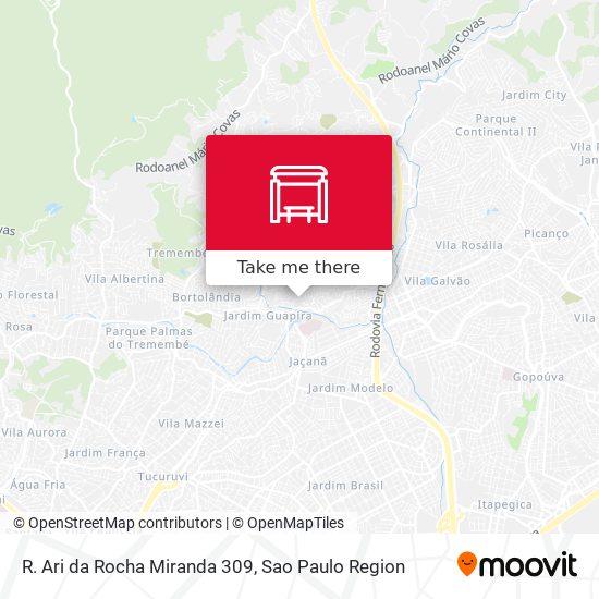 R. Ari da Rocha Miranda 309 map