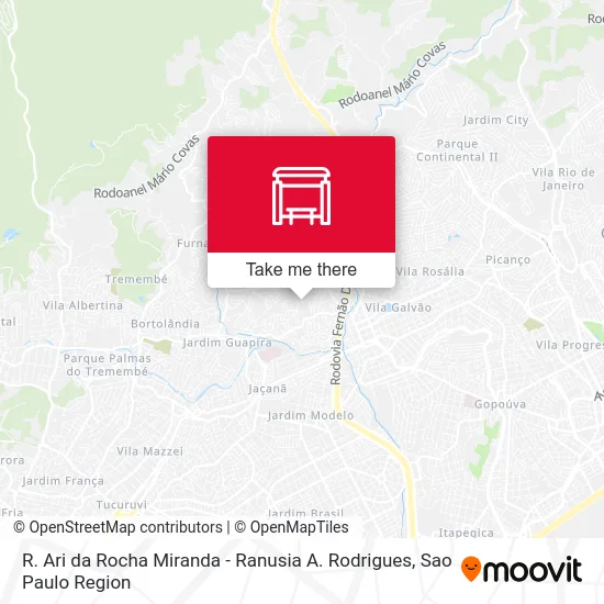 R. Ari da Rocha Miranda - Ranusia A. Rodrigues map