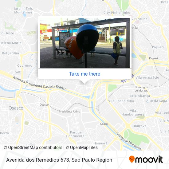Avenida dos Remédios 673 map