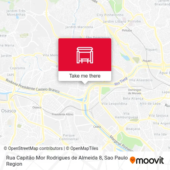 Rua Capitão Mor Rodrigues de Almeida 8 map