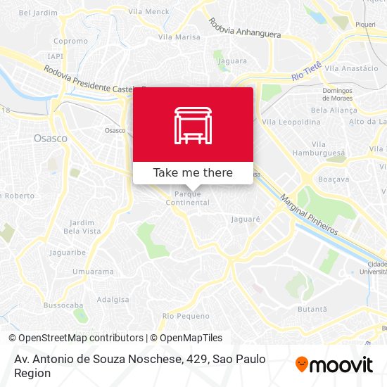 Mapa Av. Antonio de Souza Noschese, 429