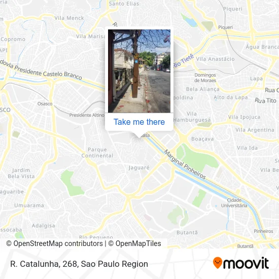 R. Catalunha, 268 map