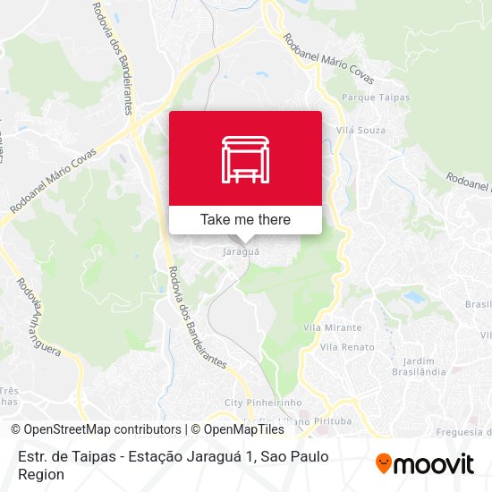 Estr. de Taipas - Estação Jaraguá 1 map