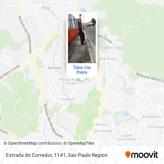 Estrada do Corredor, 1141 map