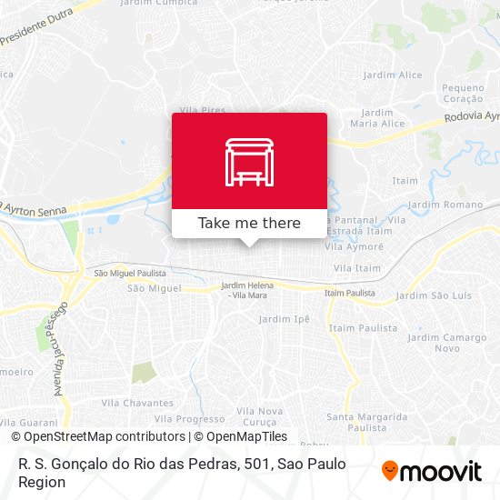 R. S. Gonçalo do Rio das Pedras, 501 map