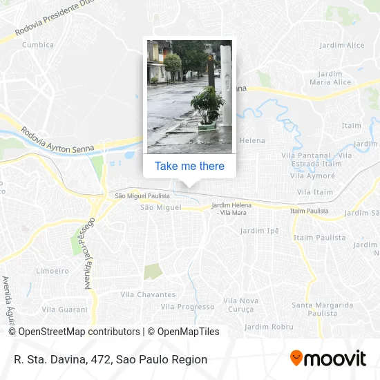 R. Sta. Davina, 472 map